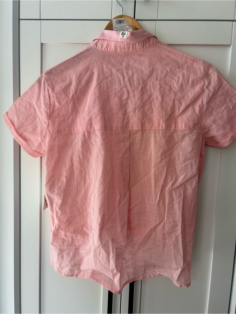 Billabong Small New Hawaiian Daze Short-Sleeve Tie-Front Button Shirt - Picture 4 of 5